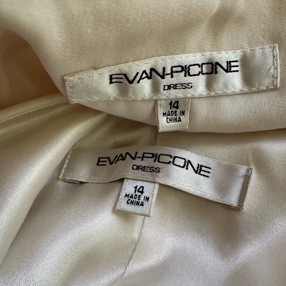 Evan Picone Cream Midi A-line Skirt for Work - Picture 13 of 16